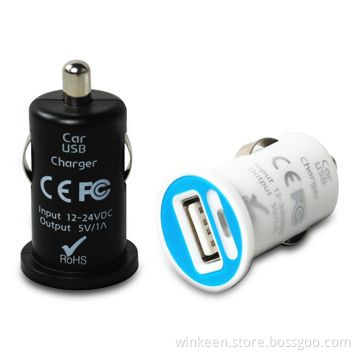 USB Car Chargers for Apple's iPhone/iPod, CE/RoHS-marked, Comes in White and Black